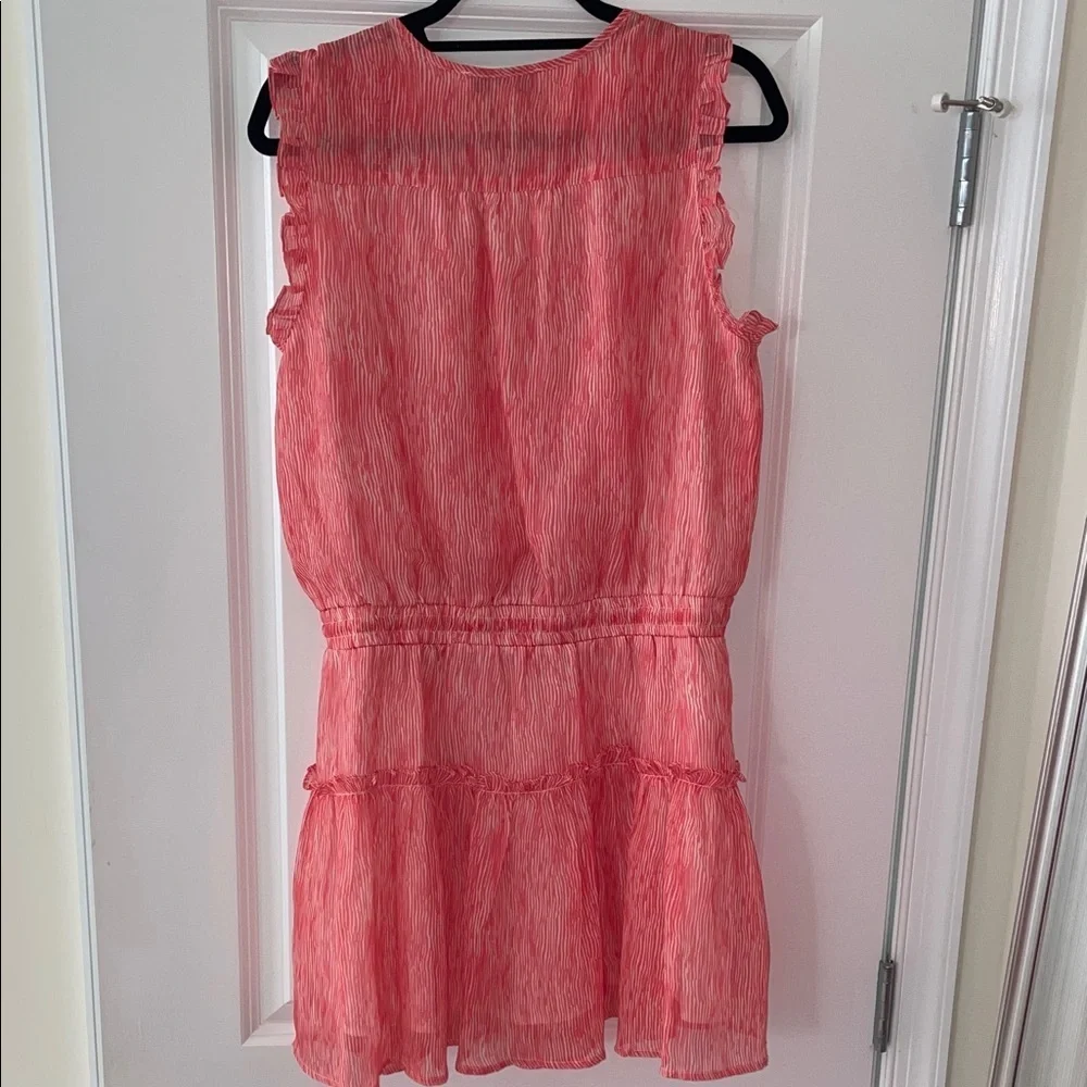 Pinch Red-Coral Ruffle Mini Dress - Picture 6 of 11